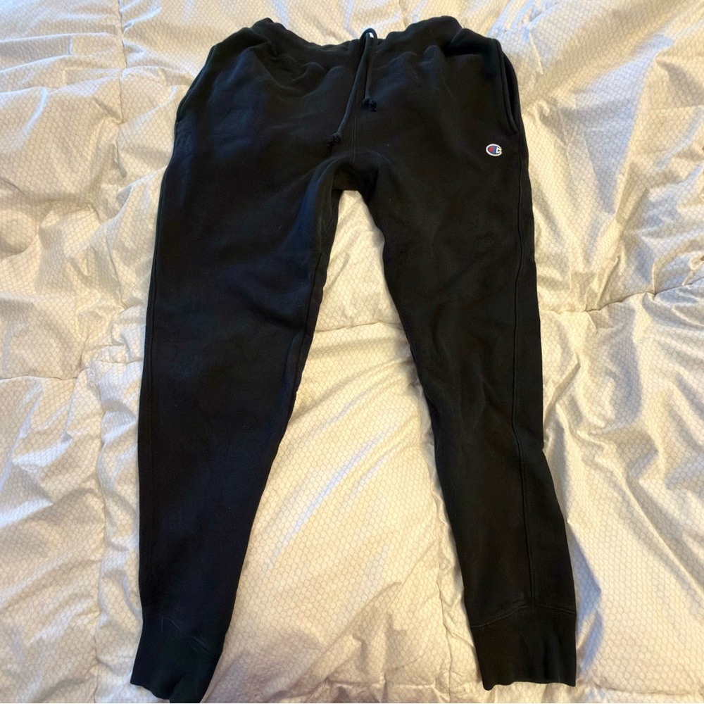 CHAMPION Reverse Weave Black Sweatpants- Men’s - Great Condition!
